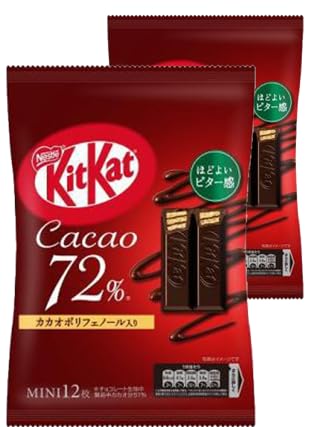 Amazon | ネスレ キットカットミニカカオ72% 12枚入 × 2袋